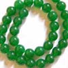 Good quality green jade smooth round 15 inch strand 12mm approx